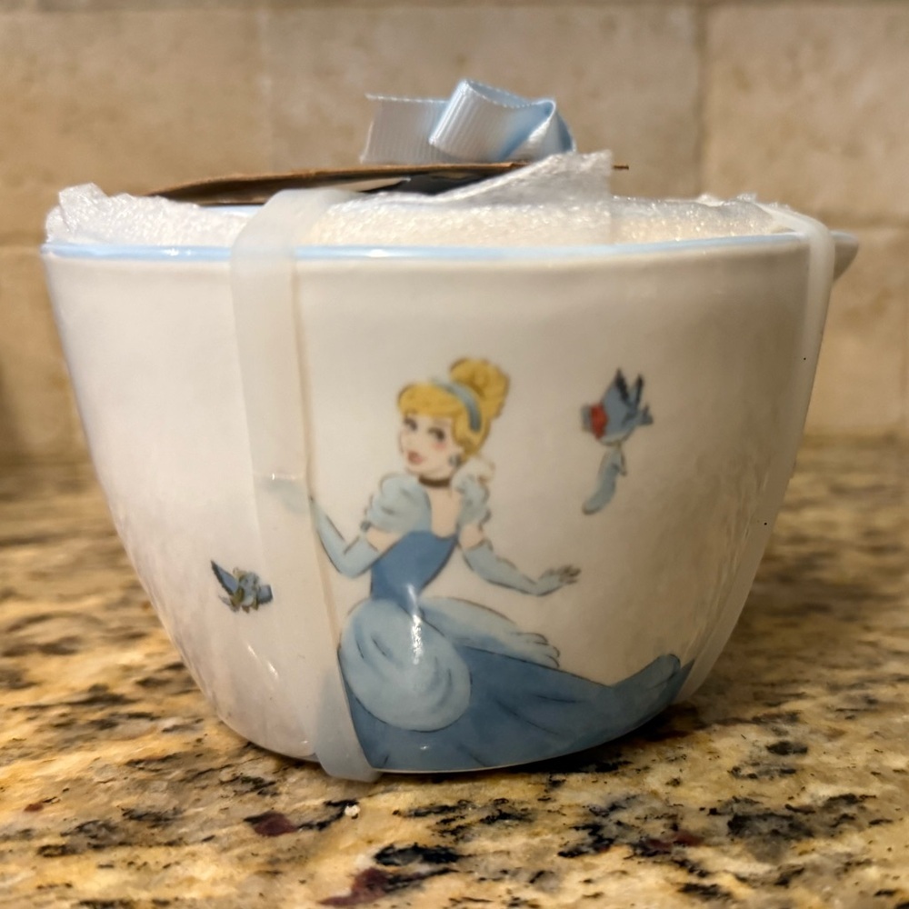Rae Dunn Disney Princess CINDERELLA 4 piece Nesting Measuring Cups NEW